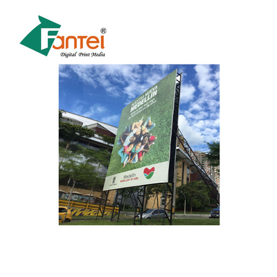 350gsm pvc Flex Banner Material die 200DX300D Sterkte Glanzende Steen scheuren