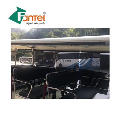 De Bannerprivacy van pvc van het gordijnnetwerk, Brandweerstand Mesh Banner With Liner